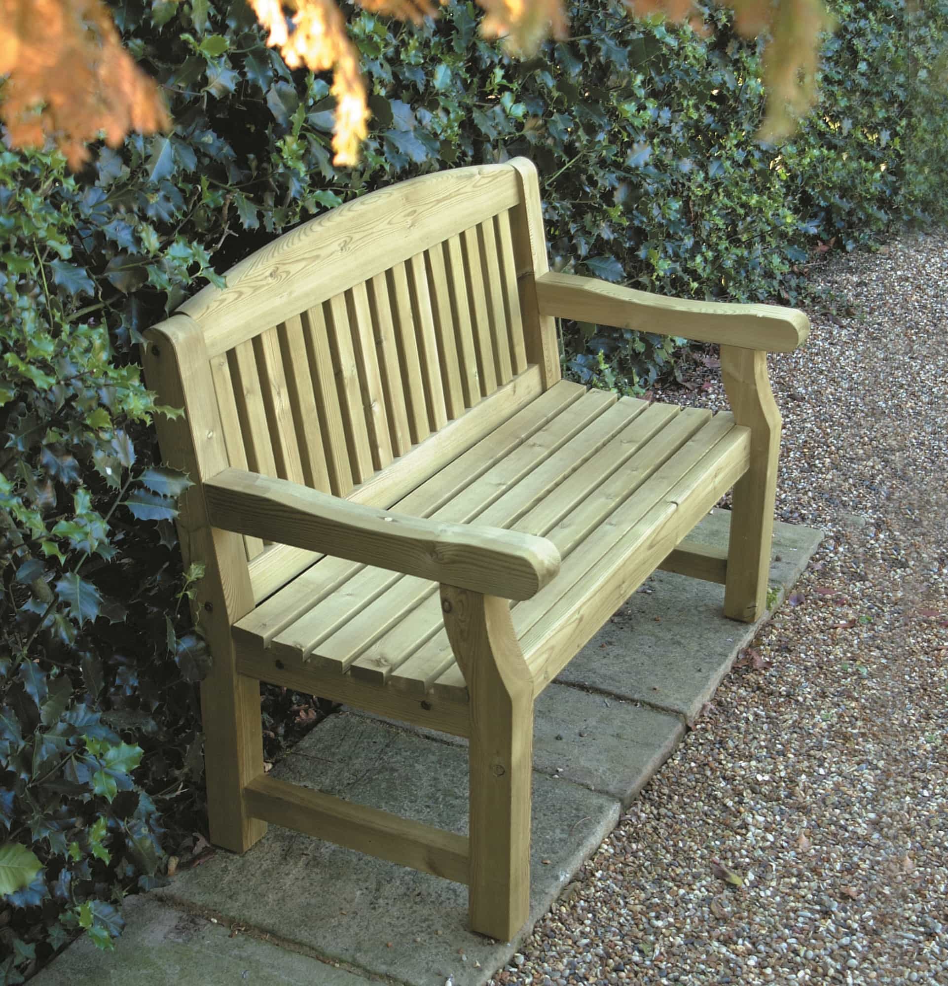 Wooden 5' Garden Bench s - Duncombe Sawmill, local and UK delivery from