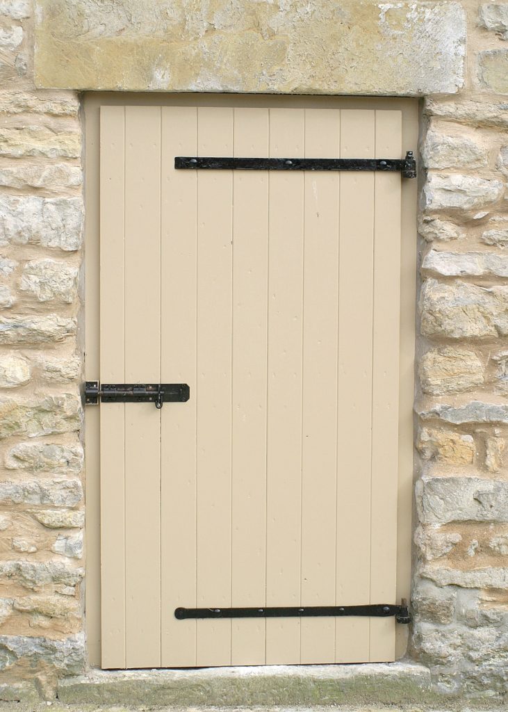 Outside wooden door