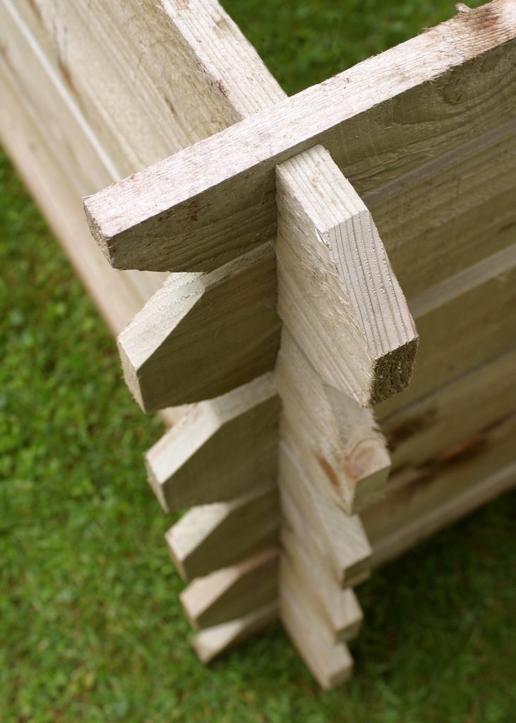 wooden compost bin