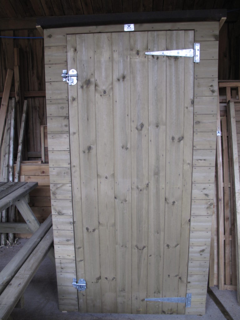 upright wooden store