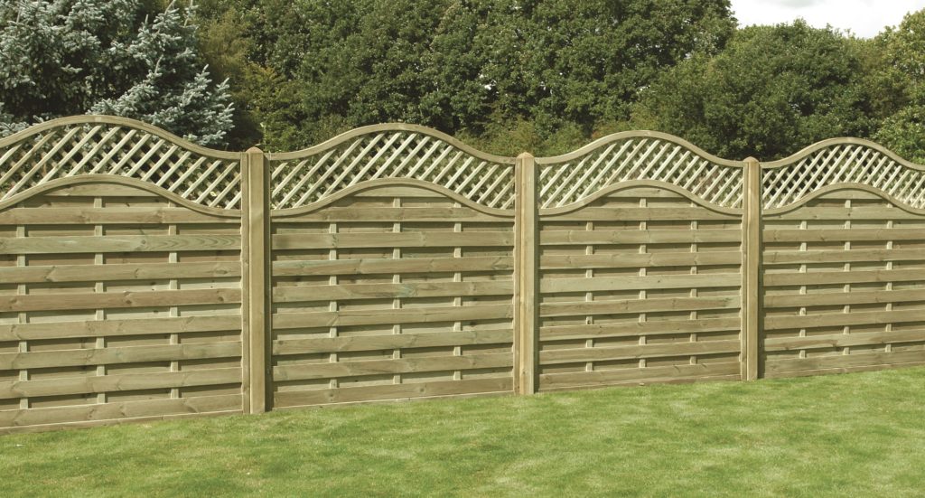 lattice panel with curved top