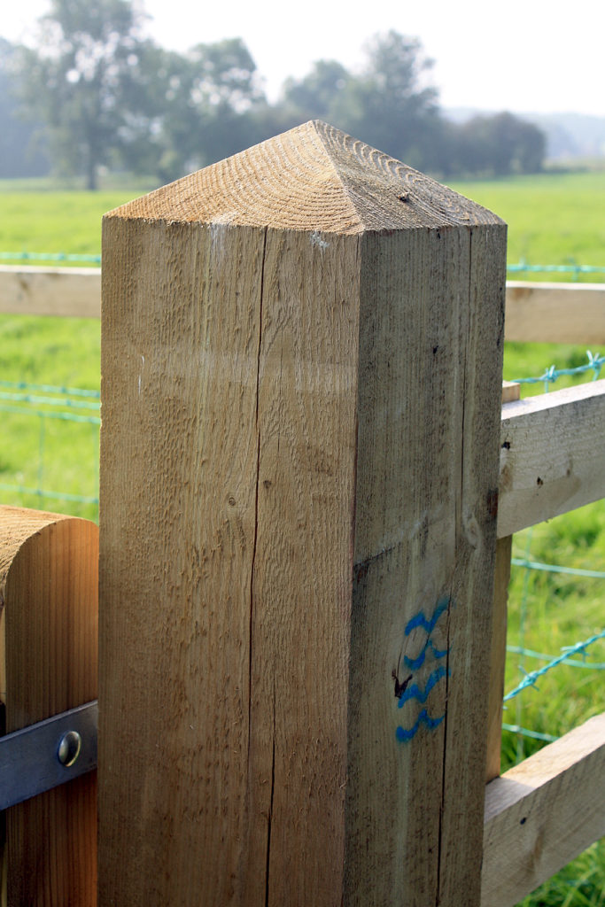 pointed gate post