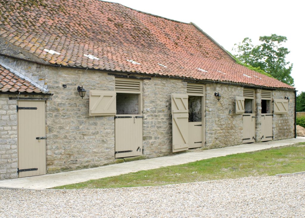 Wooden stable doors