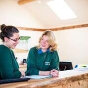 Sawmill Talk at the desk