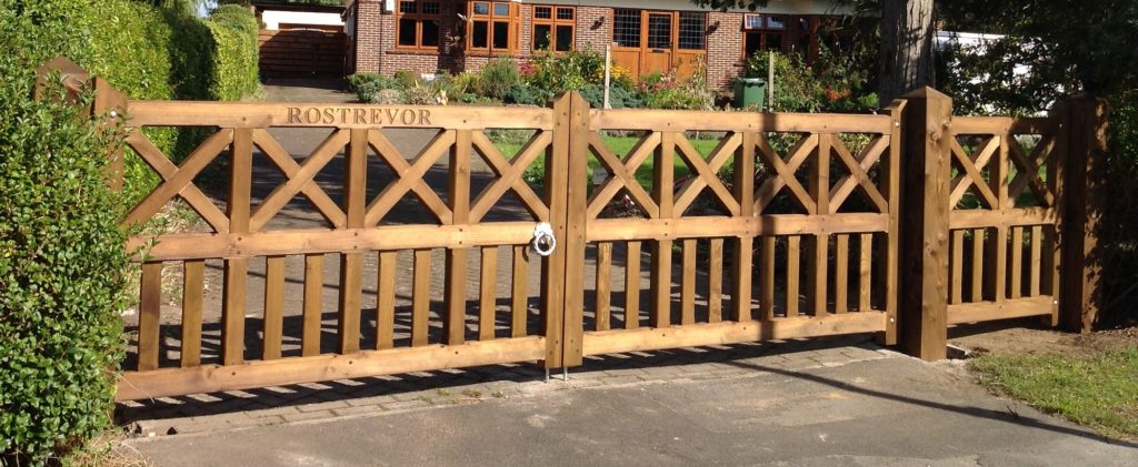 Pair of driveway gates