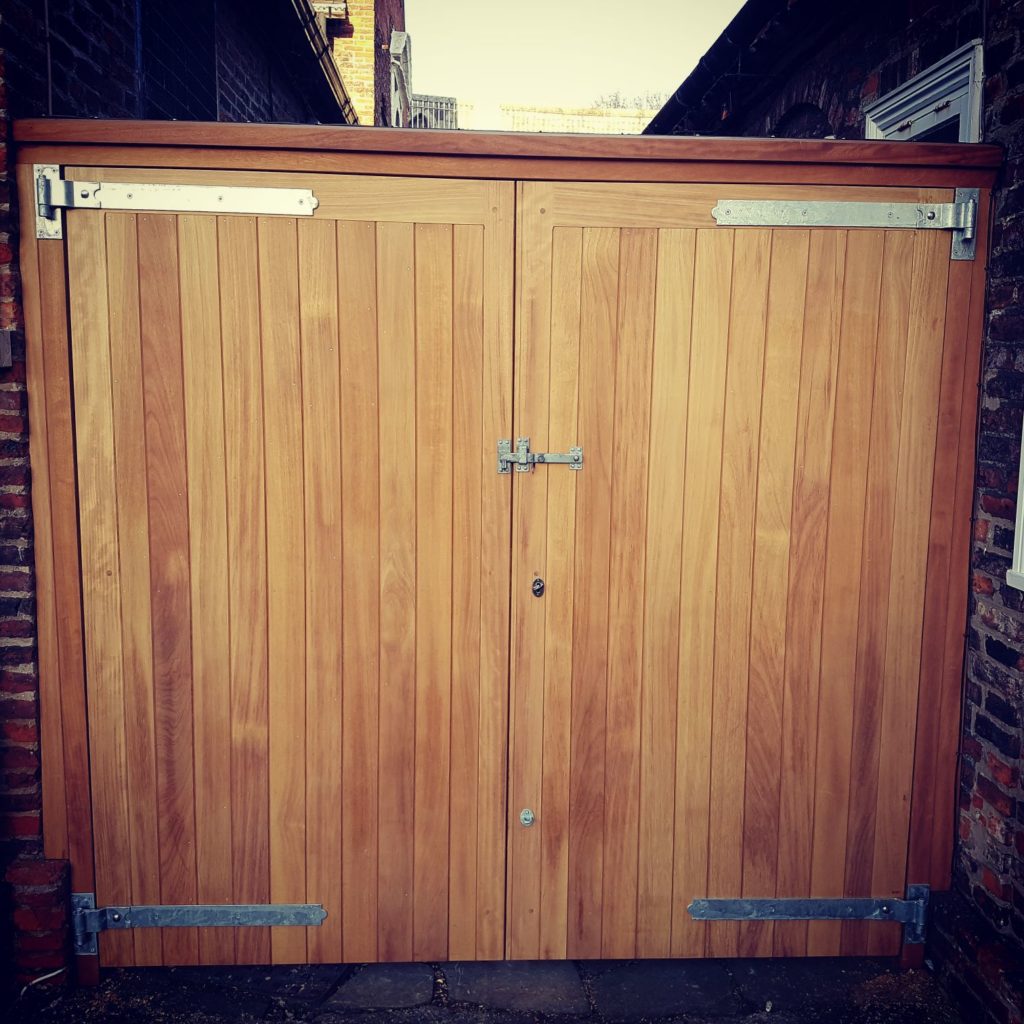 hardwood garage doors