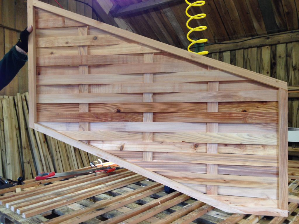 diagonal fence panel