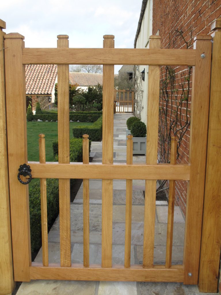 Oak garden gate