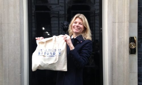 Emma Woods at No 10 Downing Street Duncombe Sawmill visits Downing Street