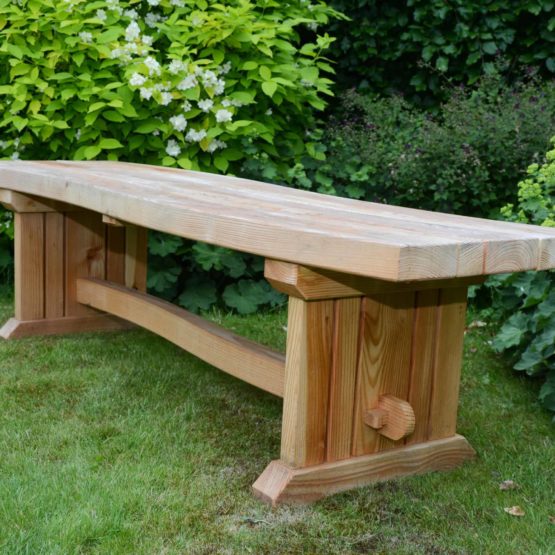 shaped bench