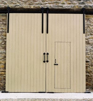 Garage doors with inner door